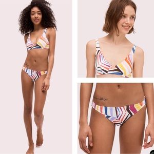 NWT Kate Spade Geobrella Multicolor Bikini Swimsuit Bathing Suit